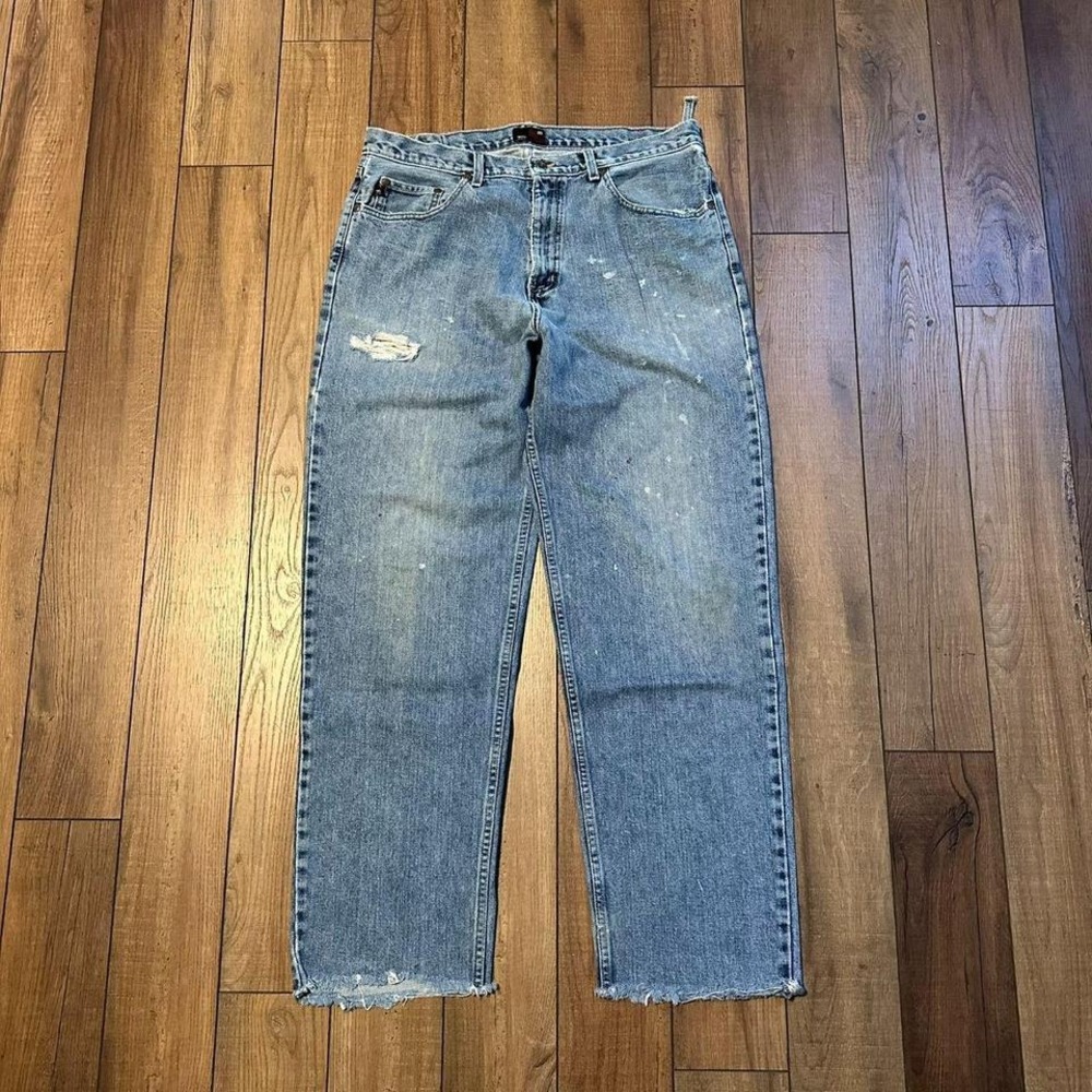 Vintage Mossimo Luxury Cut Jeans Men's 34 x 31 Made in USA‎ Distressed